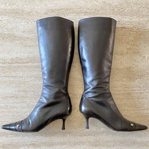 Vintage Chanel Knee High Boots - Picture 2 of 10